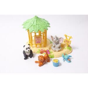 Kenner Littlest Pet Shop Jungle Hut Playset Jungle Bunch FLAW ~ 260214-WH 977